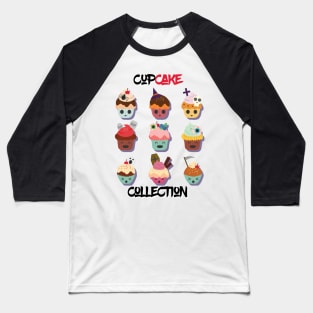 Cupcake Collection Baseball T-Shirt